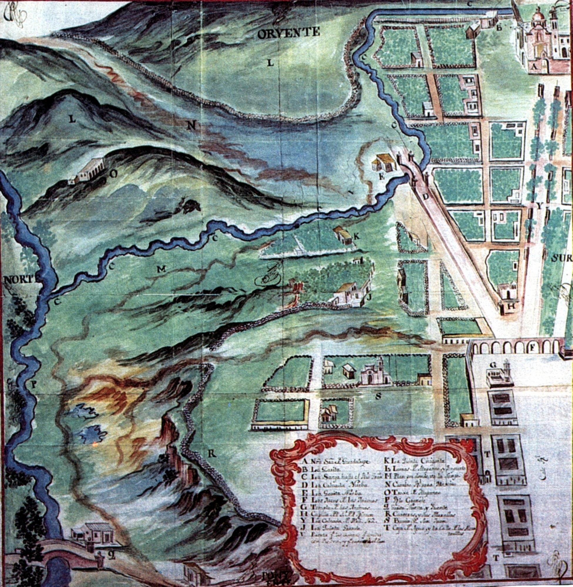 Plano parcial de Valladolid 1751