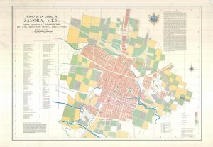 Plano de la ciudad de Zamora, 1973.