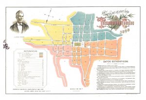 Plano de la ciudad de Tacámbaro de Codallos, 1898.