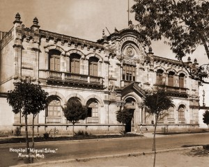 Fachada del Hospital General, 1901-1950.