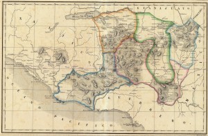 Atlas geografico, estadistico e historico de la Republica Mexicana. Carta XIV. Michoacán, 1858 (sólo el mapa). 